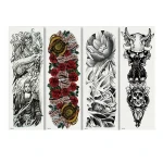 Tattoo Body Art Hot Stamping Non-Toxic Eco Full Arm Body Waterproof Temporary Tattoo Sticker