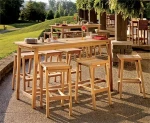 Teak Bar Stool And High Bar Table Chairs Set otherhomefurniture