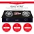 Import Tempered glass gas stove with  double cast iron burner gas stove /cooktop from China