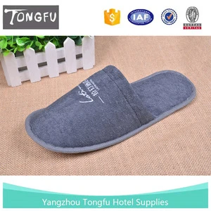 Terry towel cloth disposable slipper for hotel,airline and spa