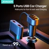 The latest wholesale OEM product can charge 5 devices at the same time Smart car charger
