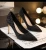 Import The new 2021 striate female high-heeled shoes heel women shopping party commonly used stilettos from China