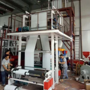 Three Layer PE (HDPE/LDPE/LLDPE) Blowing Film Machine Production Line