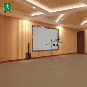 TianGe Factory Wooden Grooved Acoustic Panel, Wooden Timber Grooved Acoustic made from high quality MDF
