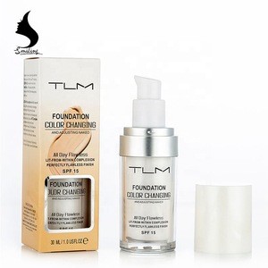 TLM Oil Control Pore Invisible Longlasing Dark Skin Base Makeup Primer Color Change Foundation Cream