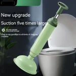 Toilet Plunger Household Vacuum Pipe Unclogging Vacuum Pipe Unclogger Bathroom Sewer Unclogging Powerful Leather Suction