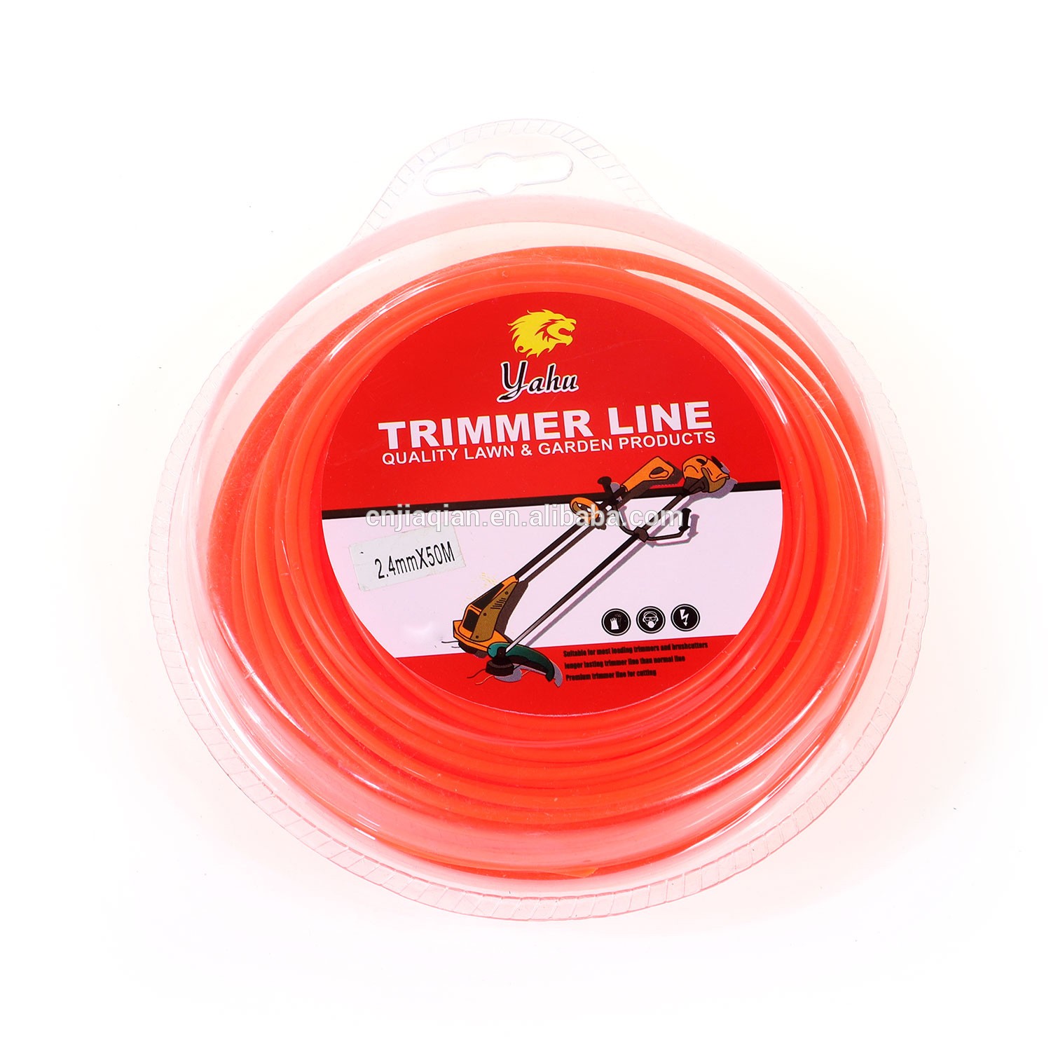 Trimmer head of plastic with fixed nylon trimmer line fits for Stihl brush cutter spare parts for grass cutter