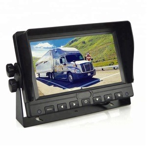 Truck HD 960P/1080P AHD Car LCD Monitor with 2 Channels Size 7inch