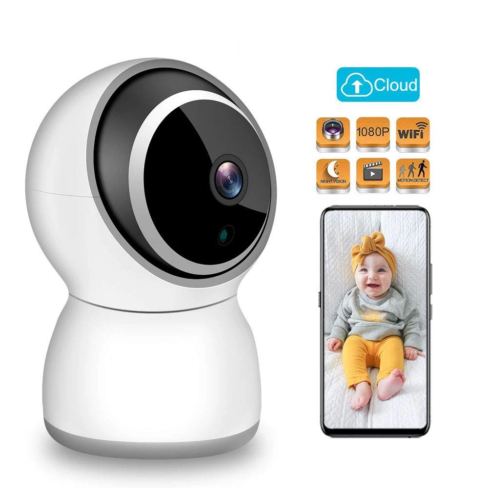 TUYA Smart Home Baby Monitor 1080P FHD WiFi Security CCTV Camera Motion Detection with  wifi and  Cloud Service