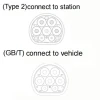 Type 2 To Gb/T 22Kw 32A Single Phase 32 A 3 Phase Type 2 Ev Cable Type2 To Type2 Ev Charging Cable For Electric Vehicle Car