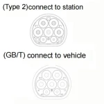 Type 2 To Gb/T 22Kw 32A Single Phase 32 A 3 Phase Type 2 Ev Cable Type2 To Type2 Ev Charging Cable For Electric Vehicle Car