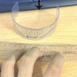 U-type Plastic Tattoo Stencils Permanent Makeup Eyebrow Ruler