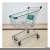 Import Unfolding Supermarket Shopping Carts Shopping Trolley with PU Wheels from China