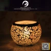 unique mosaic glass candle holder for home decoration