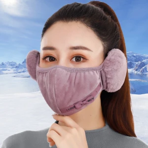 Unisex Winter Warm Earmuffs Face Cover Plus Velvet Winter Ear Muff