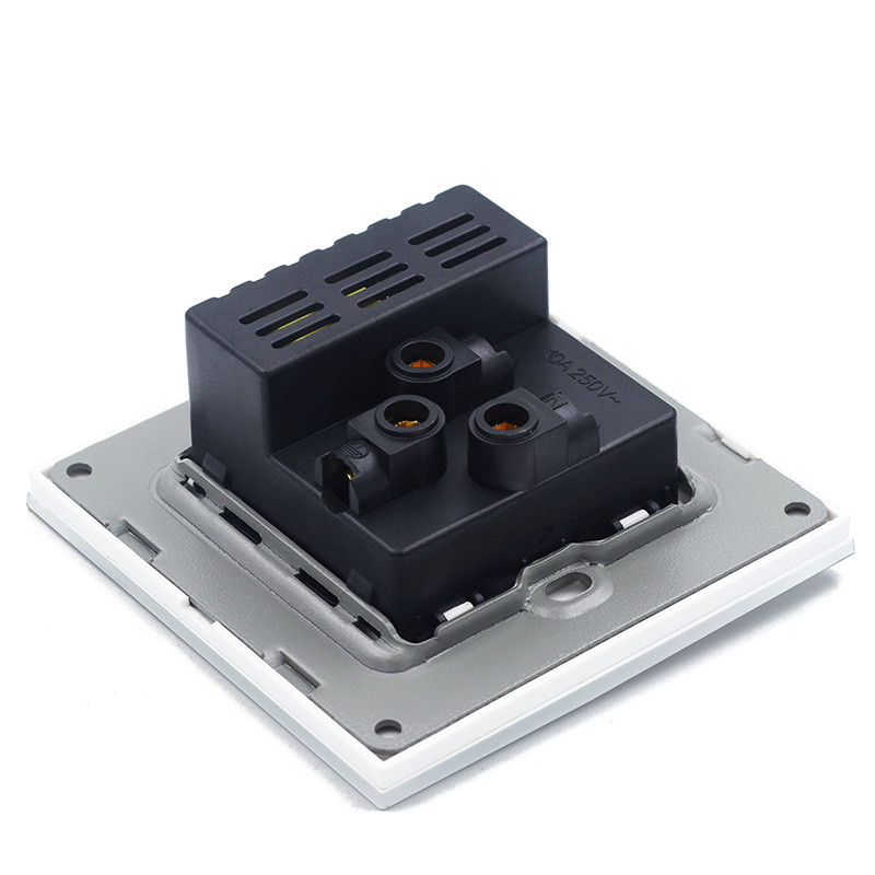 Buy Universal 5 Pin Outlet Plug Glass Panel Electric Multi Socket Wall ...