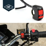 Universal waterproof 2 wire motorcycle handlebar switch