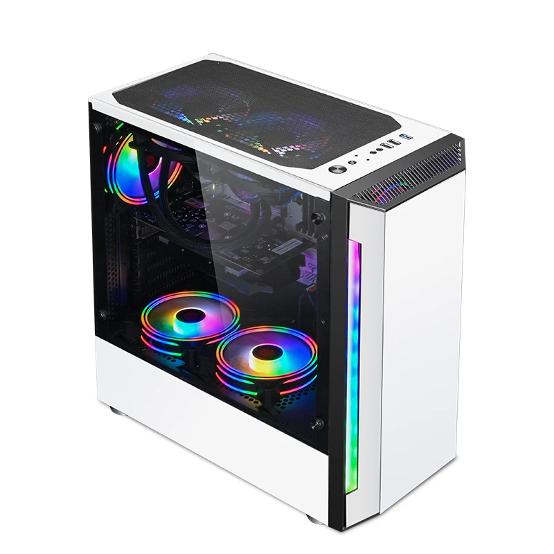 UPS Box 6 12cm RGB Fan Bays Gaming Computer Case