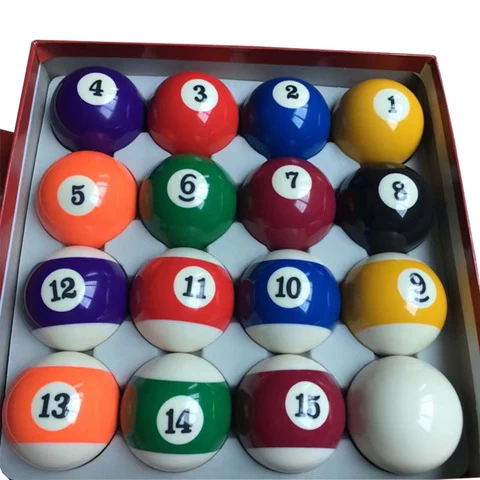 USA Deluxe Pool Ball Set Standard Mini Pool Table Billiard Ball Set, Art Number Style pool table include cue ball