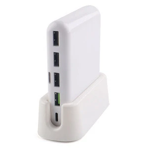 USB C Wall Charger 5 USB Charging Station 60W 5 Port Desktop Charger with One 30W Power Delivery Port &amp; One QC 3.0 18W Port