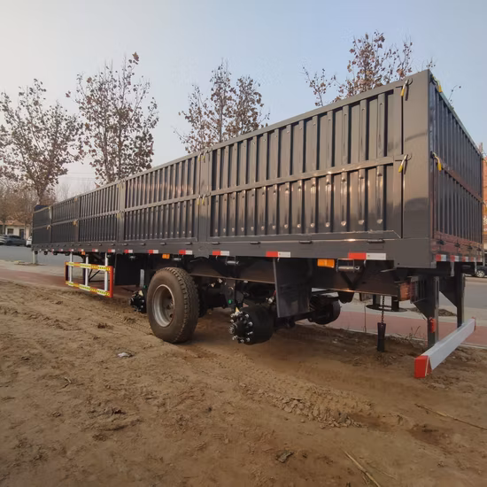 Import Used and New Side Tipper Trailer 4axles 120tons Dump Truck Semi Trailer from China
