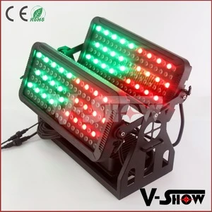 V-show IP 65 waterproof outdoor 216x3w rgbw led wall washer for outdoor decoration