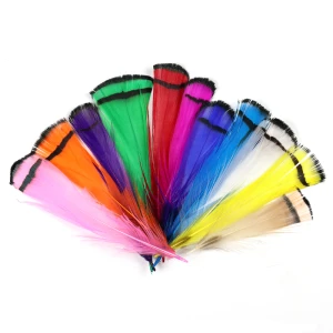 Vampfly 30pcs Colorful Lady Amherst Feather Tippet For Wet Fly Streamers Nymph Wing Tail Throax Fly Tying Material
