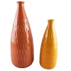 Vases Porcelain Ceramic Orange Flower Customized Europe Box Logo Item Style Packing Modern Hotel