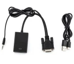 VGA To HDMI Output HD 1080P Video And Audio Video Cable Converter Adapter For Laptop/Destop To TV/Projector/Monitor