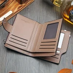 Vintage Men's Short Wallet Men Genuine Leather Multi-Card Bit Retro Card Holder Clutch Wallets