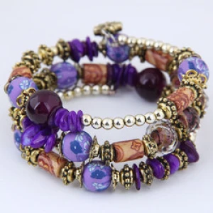 W110511178 wholesale Bohemian style beads bracelets Fashion Women beads bracelet handmade beads bracelet