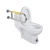 Import Wall Mounted Nylon / ABS U-Shaped Bathroom Safety Grab Bar Toilet Disabled Handicap Armrest Handrail from China