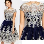 Walsonwestern style women lace prom dresses