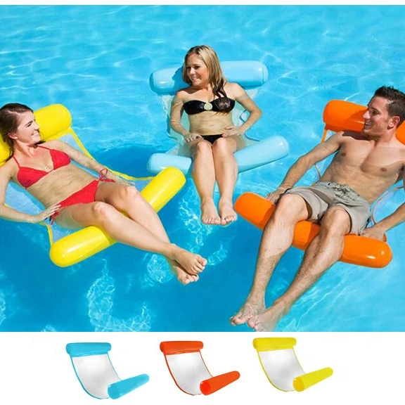 Water Hammock Recliner Inflatable Floating Swimming Mattress Sea Swimming Pool Party Toy Lounge Bed For Summer Swimming Pool