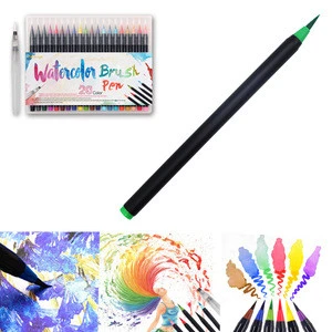 Watercolor Marker Pen Soft Brush Calligraphy Sketch Drawing Painting +1 x Water Brush