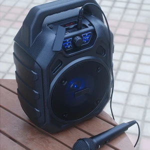 Waterproof Party speaker rechargeable Amplifier wireless microphone karaoke 15w bluetooth speaker Amplified sound box with usb
