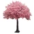 Import Wedding arch flowers 4 forks artificial pink red white blue sakara fake silk cherry blossom flower trees from China