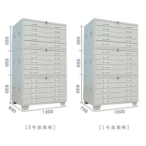 Welding Structure 5, 10, 15 Drawers Parts Storage Flat File Cabinet