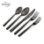 Import Western Restaurant exquisite flatware set Customized gold dinner spoons forks and knife Steak cutlery set stainless steel from China