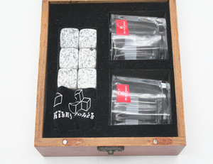 Whiskey stones and glasses set beat selling bar accessories popular practical promotional gifts