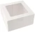 Import White Kraft Paperboard Auto-Popup Window Pie/Cake Box, Bakery Box from China