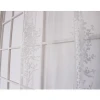 White Polyester Sheer Voile Burnout Curtain Wholesale Ready Made Curtain