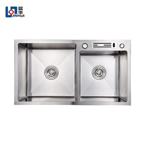 White Premium 304 Stainless Steel Hand Washing Sink Kitchen China With Accessories