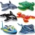 Import white shark inflatable swimming pool toys/inflatable shark rider/inflatable great white sharks ride on kids plastic sea seat from China