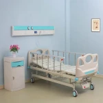 Wholesale 2crank Adjustable Stainless Steel medical patient hospital bed manual