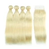 Wholesale 613 Blonde Straight Hair Weave 100% Virgin Brazilian Human Hair