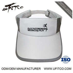 Wholesale Adjustable Plain Dry Fit Sport Running Visor Hat Custom Logo China Factory High Quality Sport Sun Visor