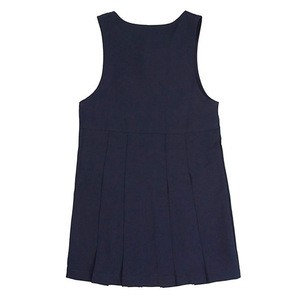 Wholesale Basic Custom Manufacturer Of Kids Primary Kindergarten Preschool Girl Pleated Jumper Dress School Uniform Dress