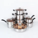Wholesale best price cookware stainless steel home utensils cooking tools set  For hotels, restaurants, kitchens