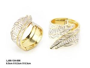 wholesale cheap gold metal decoration wedding napkin rings